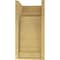 Ekena Millwork 9"W x 9"D x 18"H Wide Hughes Rough Cedar Woodgrain TimberThane Corbel, Primed Tan CORUR09X09X18HUGRCPR - alternate 3